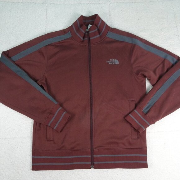 North Face Burgundy Full Zip Jacket Size Small - Picture 1 of 6
